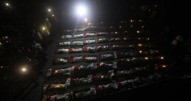 غزة تودع جثامين أكثر من 100 شهيد بينهم نحو 70 طفلًا