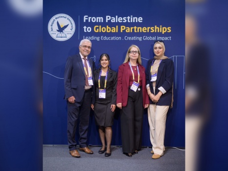 جامعة النجاح الوطنية تستعرض تجربتها الرائدة في التدويل واستدامة التعليم في مؤتمر EAIE 2026 في غلاسكو