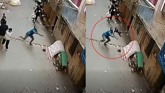شاب ينقذ طفلاً سقط من الشرفة في مصر.. وفيديو يوثق اللحظات الحاسمة