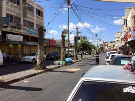 إضراب  في جنين نصرة للأقصى