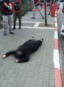 فيديو وصور : لحظة قيام فتاة بعملية طعن قرب بيت لحم واطلاق النار عليها