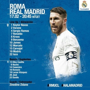 شاهد| بث مباشر لمباراة ريال مدريد الاسباني وروما الايطالي