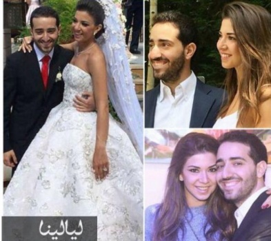 صور زفاف أسطوري لابن الوزير اللبناني غازي العريضي إلى صبية سورية.. 3 فساتين زفاف في ليلة من ألف ليلة!