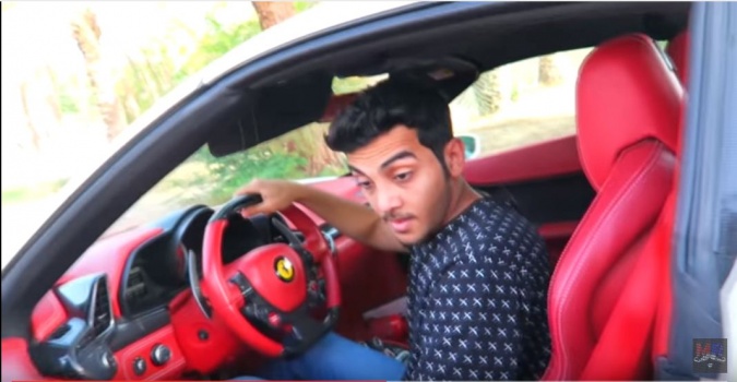 شاهد بالفيديو : هذا الشاب اشترى فيراري والسبب " يوتيوب"