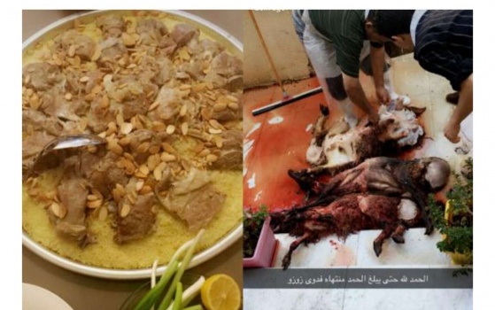 صور | بذبح الخرفان والمناسف .. هكذا احتفلت &ldquo;زين كرزون&rdquo; بعد الإفراج عنها