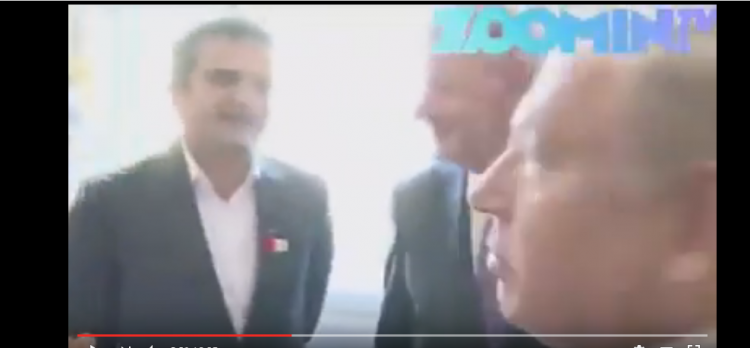 فيديو...نائب هولندي يرفض مصافحة نتنياهو ويضع علم فلسطين على صدره