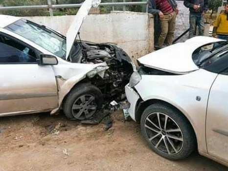 4 إصابات بحادث سير في بلدة قباطية جنوب جنين