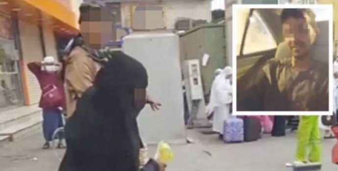 فيديو .. اعتقال الشاب السعودي الذي صفع السيدة في مكة المكرمة