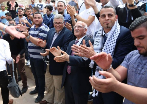 بالصور: جامعة القدس تستقبل عالم الذرة الفلسطيني ومخترع علم تكنولوجيا النانو الدكتور منير نايفة