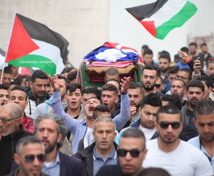صور - تشييع الشهيدة الطفلة طقاطقة في بيت لحم