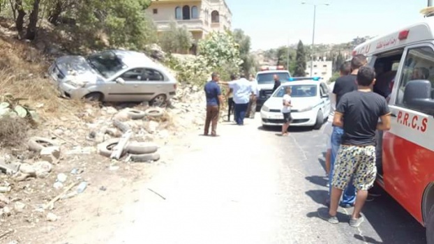 إصابة مواطن من قرية عنزا بحادث سير في جنين