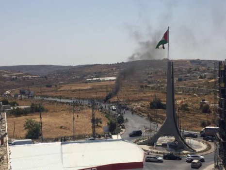عدد من الاصابات بالرصاص الحي في مواجهات على مدخل البيرة الشمالي