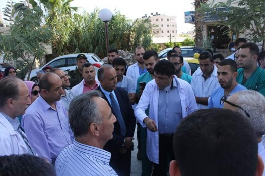 بالصور...اعتصام في جنين تنديدا بالاعتداء على الطواقم الطبية في مستشفى الرازي