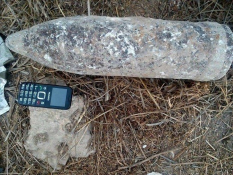 اتلاف قذيفة مدفعية خطيرة عُثر عليها في بلدة جالود جنوب نابلس