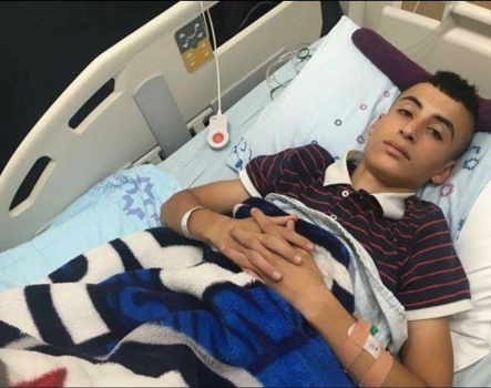 الفتى مجد مصطفى.. عيار مطاطي أفقده طحاله