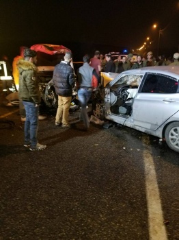 صور : مصرع مواطن واصابة  اخرين في حادث سير مروع برام الله