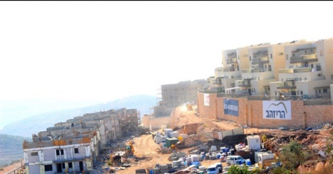نشاط استيطاني حول قلعة أثرية غرب سلفيت