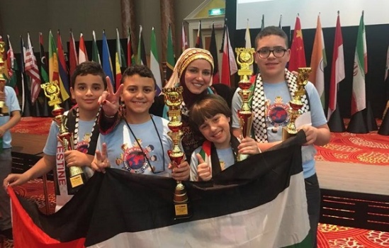 فلسطين ثانيا بمسابقة الحساب الذهني العالمية