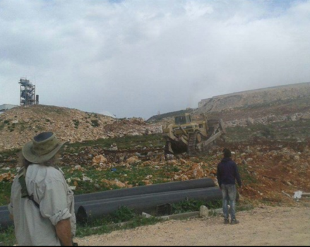 مستوطنون يجرفون 500 دونم جنوب نابلس