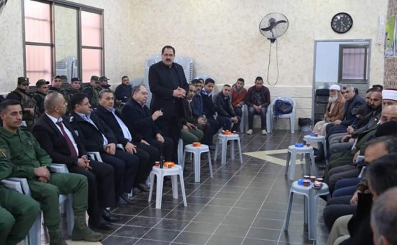 جنين:صيدم يقدم واجب العزاء بالطالبة لين صلاح بقرية كفردان