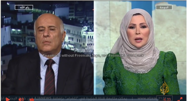 فيديو: الرجوب لـ"مذيعة الجزيرة": فتح صممت فكر المقاومة ولن تستورده منكم