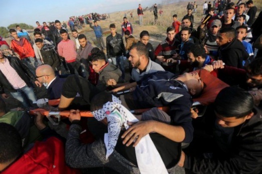 أصيب الجمعة الماضية شهيد شرق البريج