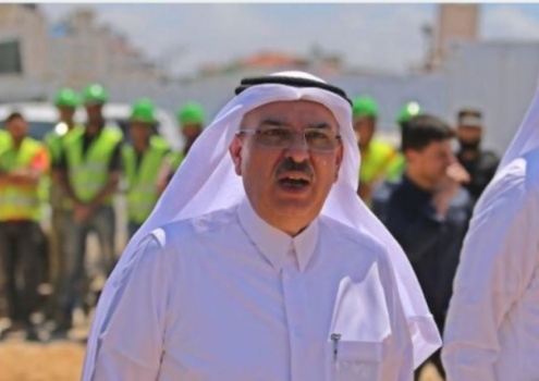 السفير العمادي يصل غزة