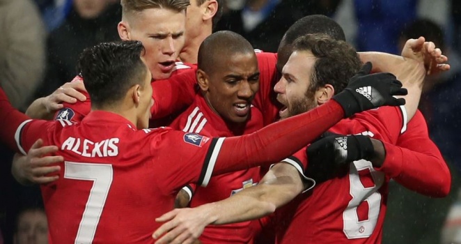 مانشستر يونايتد يبلغ ربع نهائي كأس الاتحاد الإنجليزي