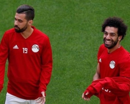 محمد صلاح يقود المنتخب المصري امام الاوروغوي