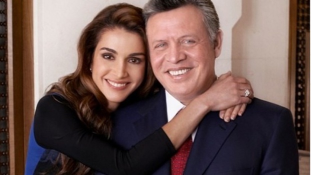 بالصورة - الملكة رانيا تعايد الملك في ذكرى زواجهما بكلمات غزل
