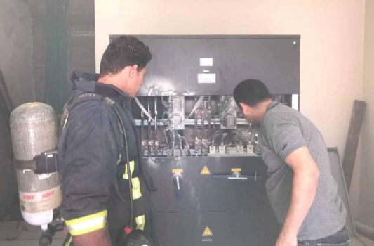 إخماد حريق داخل مستشفى بطوباس