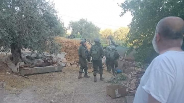 صور..من بينهم مواطن وأبناءه الثلاثة ...الاحتلال يعتقل 12مواطناً من محافظة جنين