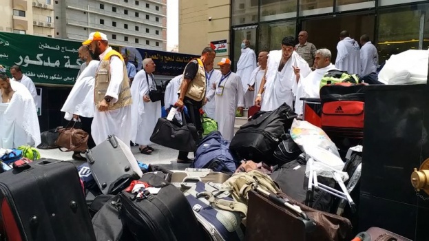 بالصور..وصول الفوج الأخير من حجاج غزة إلى مكة المكرمة