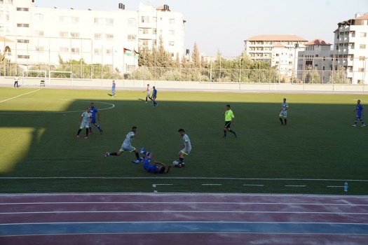 بيت صفافا يتغلب على نادي جنين في مباراة البطاقات الحمراء