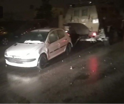 إصابات خلال مواجهات عنيفة - الاحتلال يصادر مركبة من عين مصباح
