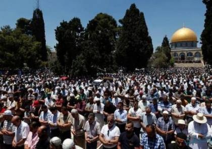 نحو 200 ألف أدوا صلاة الجمعة الاولى من رمضان في الاقصى