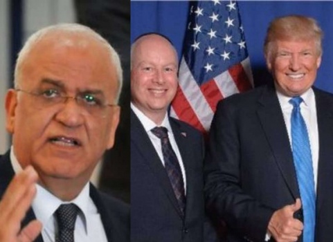 غرينبلات يوجه رسالة إلى السلطة بخصوص صفقة القرن...وعريقات يرد