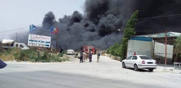 صور| حرائق بالضفة بفعل الحرارة العالية