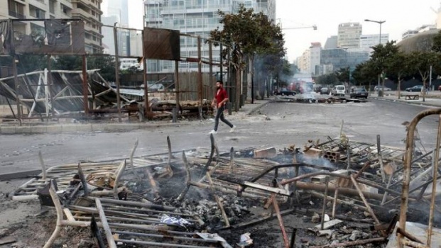 هدوء في بيروت عقب التظاهرات