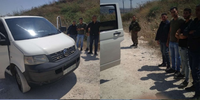 الاحتلال يحتجز 4 من ضباط الشرطة الفلسطينية على حوارة ﻿