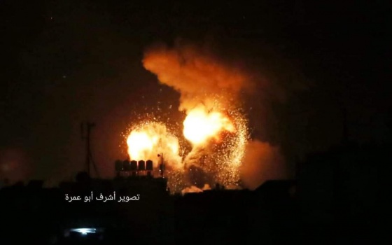 إصابة طفلين وامرأتين إحداهما حامل بقصف على القطاع ﻿