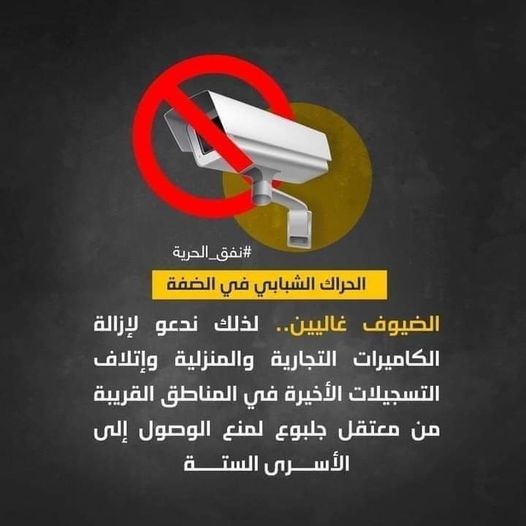 “الضيوف غاليين” حملة فلسطينية لحماية الأسرى الستة بإتلاف كاميرات المراقبة