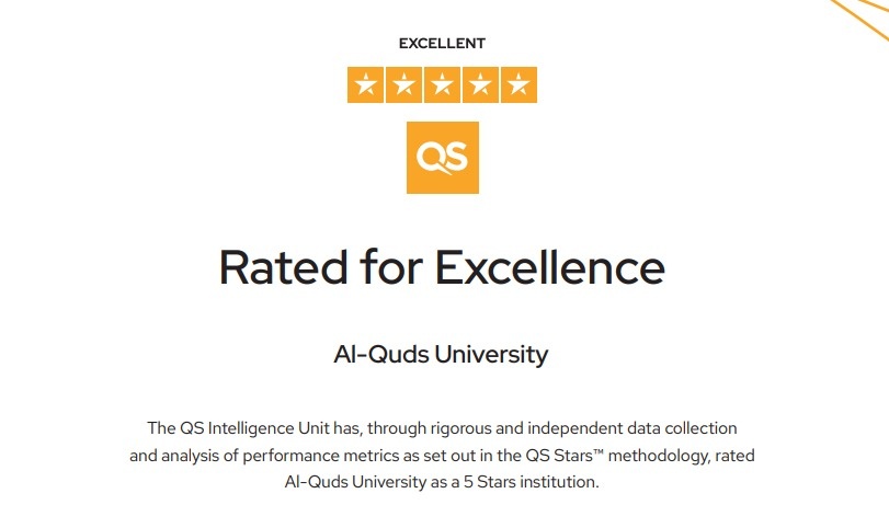 جامعة القدس تحصد تصنيف 5 نجوم في كافة مؤشرات QS العالمية كأول جامعة في تاريخ مسيرة التعليم العالي  الفلسطيني