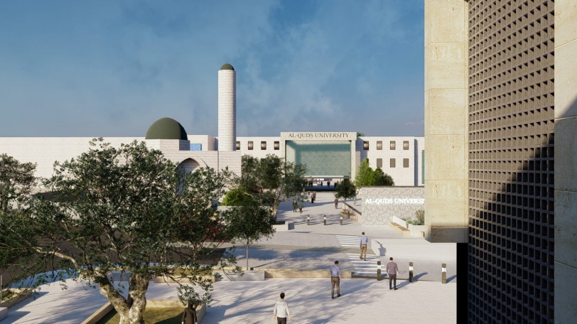 طالب عمارة بجامعة القدس يبتكر حلولًا معمارية وحضرية لاستثمار مدخل الجامعة الرئيس  بأبوديس