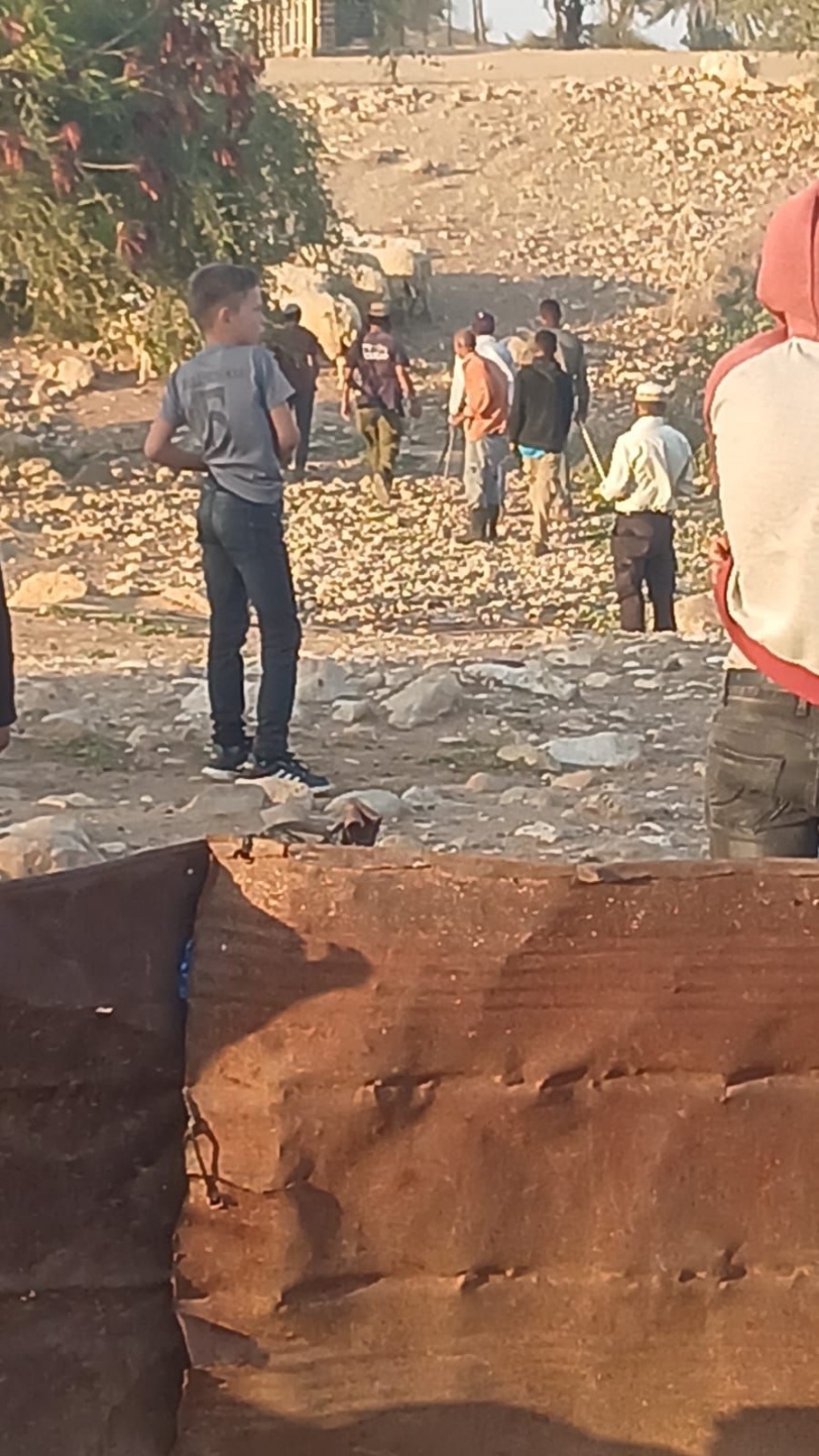 مستعمرون برفقة الجيش يقتحمون تجمع رأس عين العوجا