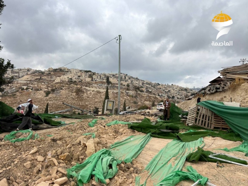 الاحتلال يهدم مسجدا في بلدة جبل المكبر بمدينة القدس