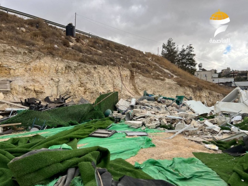 الاحتلال يهدم مسجدا في بلدة جبل المكبر بمدينة القدس