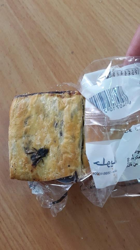 صور / ذبابة بحلويات تباع في أحد مدارس بيت لحم