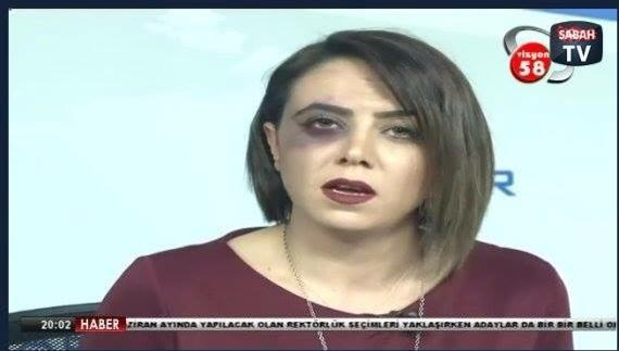 مذيعة تركية تضامنت بطريقتها الخاصة