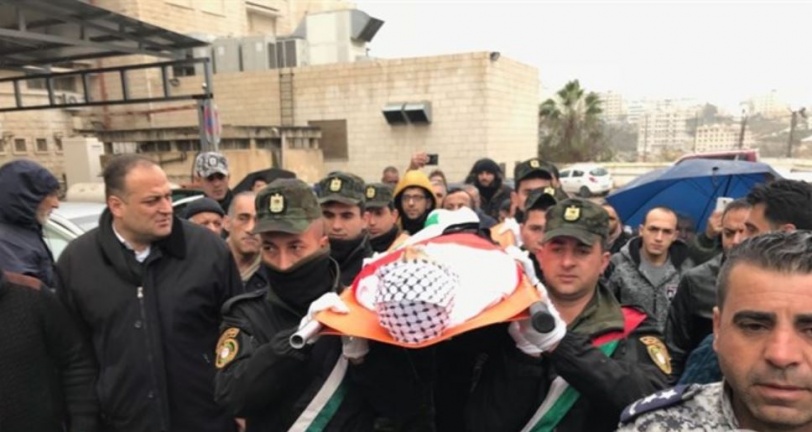 صور- موكب عسكري بوداع شهيد الحركة الأسيرة